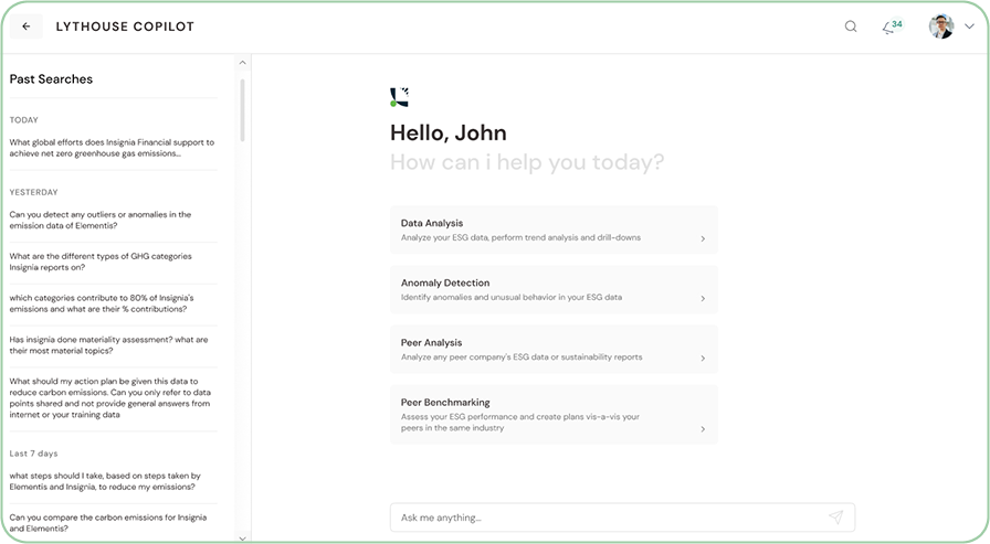 Co-pilot analysis and anomaly detection